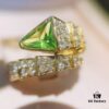 Bvlgari Snake Ring with Peridot - A Luxurious and Fresh Statement Piece