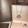 Bvlgari Classic Large Double Ring Necklace ✨ Long-lasting Color, Anti-allergic Treatment, Original Replica, High-end Custom 925 Sterling Silver, 1:1 Counterfeit Super Delicate, Handmade Piece by Piece, Unbeatable Value ✨ ✨ Rose Gold and White Gold, Original Tail Chain, Couple Style
