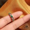 Bvlgari Serpenti Series Turquoise Snake Ring Minimalist Understated Luxury Meaningful Wedding Band Series Premium S925 Sterling Silver with Thick Gold Plating