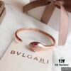 Bvlgari Serpenti Series Ruby Eyes Snake Bracelet, Top-Tier Version, Superb Craftsmanship, Premium German Imported S925 Sterling Silver with 18K Rose Gold Plating