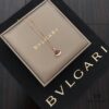 Bvlgari Natural Stone Fan Pendant Necklace in 925 Sterling Gold-Plated Silver – Authentic Mold, Exclusive Design