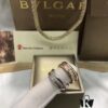 BVLGARI Bulgari Classic Letter Full Diamond Ring, Highest Quality Version, Cabinet Custom-Made 1:1, Available in Rose Gold and White Gold