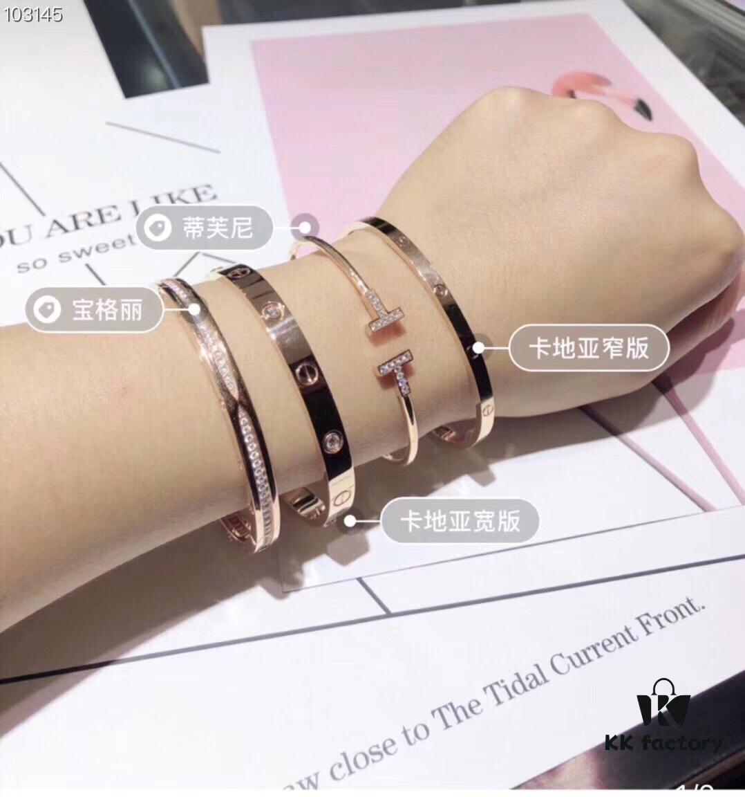 Exclusive Bulgari Full Diamond Micro-Pavé Bracelet - Custom Crafted 925 Sterling Silver with High-Carbon Diamonds, Platinum and Rose Gold Plating, Cabinet Version 1:1