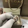 BVLGARI Bulgari Classic Letter Full Diamond Ring, Highest Quality Version, Cabinet Custom-Made 1:1, Available in Rose Gold and White Gold