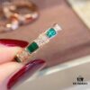 Luxury Level Three-Color Natural Shell Agate Ring BVLGARI Serpenti Design 925 Sterling Silver Thick Gold Plated Diamond-Cut Elegant Women's Ring