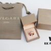 Bvlgari B Zero.1 Rose Gold Full Diamond 'Serpenti' Ring