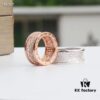Bvlgari B Zero.1 Rose Gold Full Diamond 'Serpenti' Ring