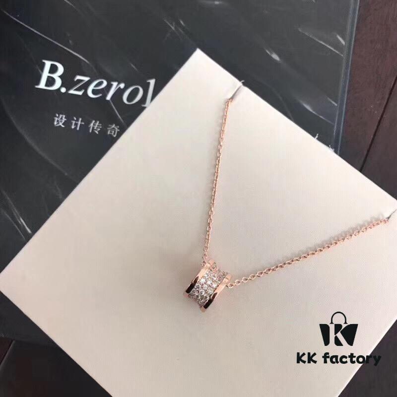 BVLGARI Full Diamond Serpenti Necklace (High-End Replica, Superior to Market Version)