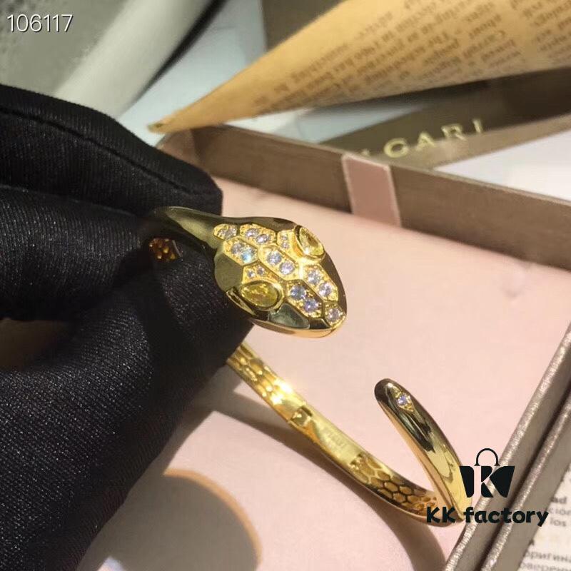 High-End Quality Best-Selling Bvlgari BV Snake Bracelet Arrives! The Snake Design, a Signature of BV, Has Long Become a Classic!
