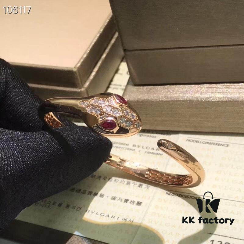 High-End Quality Best-Selling Bvlgari BV Snake Bracelet Arrives! The Snake Design, a Signature of BV, Has Long Become a Classic!