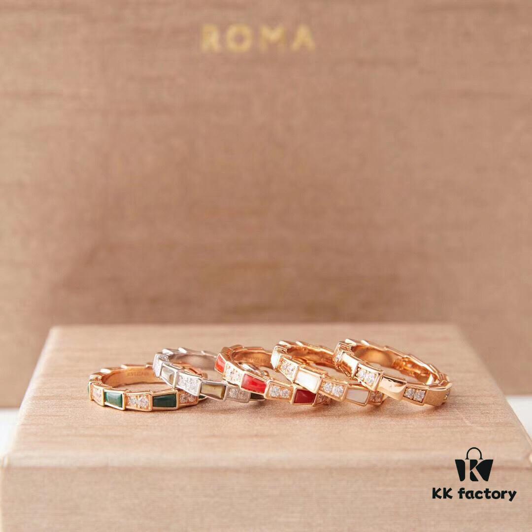 Bvlgari Serpenti Viper Series Snake Bone Ring