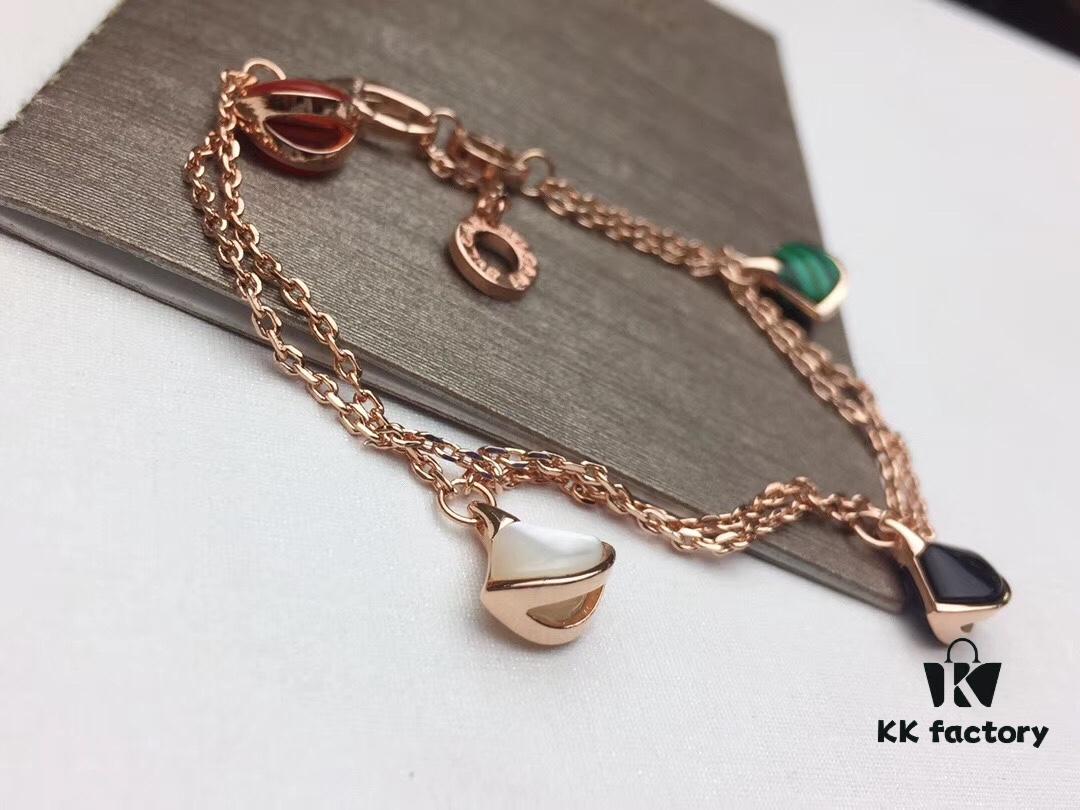 Bulgari DIVAS DREAM Latest Rose Gold Four-Color Bracelet