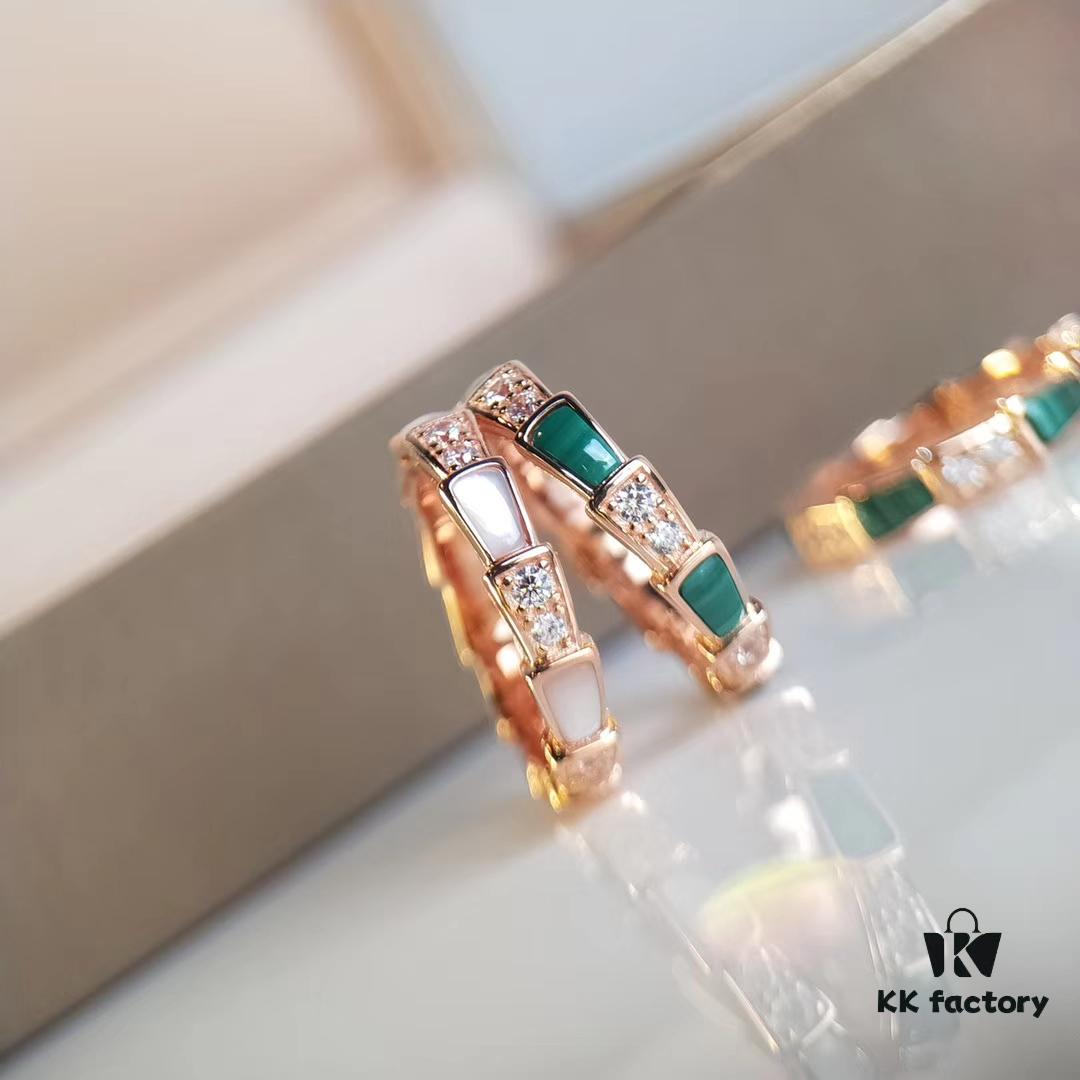 Bvlgari Serpenti Ring ➽ Single Row Diamond Version