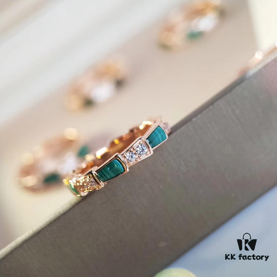 Bvlgari Serpenti Ring ➽ Single Row Diamond Version