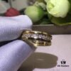 BVLGARI Bulgari Classic Letter Full Diamond Ring, Highest Quality Version, Cabinet-Level Customization, Available in Rose Gold, White Gold, and Yellow Gold