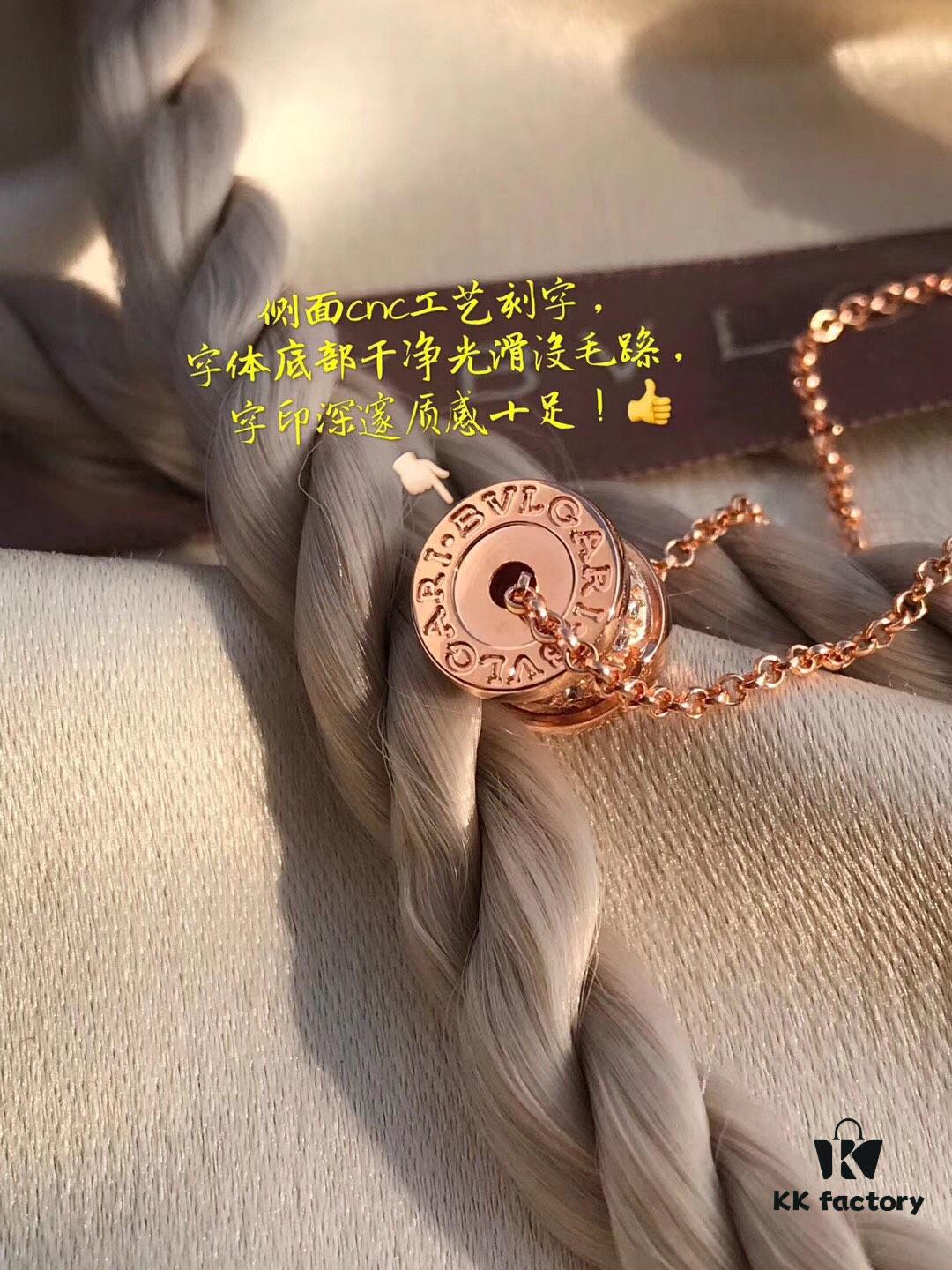 Bvlgari Bulgari Full Diamond Serpenti Bracelet Small Size, Sparkling S925 Sterling Silver with Heavy 18K Gold Plating