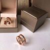Bvlgari New Spring Ring, 18K Rose Gold Openwork Design