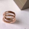 Bvlgari New Spring Ring, 18K Rose Gold Openwork Design
