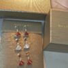 BVLGARI DIVA White Mother-of-Pearl and Red Carnelian Earrings (Diamond-Free Version)