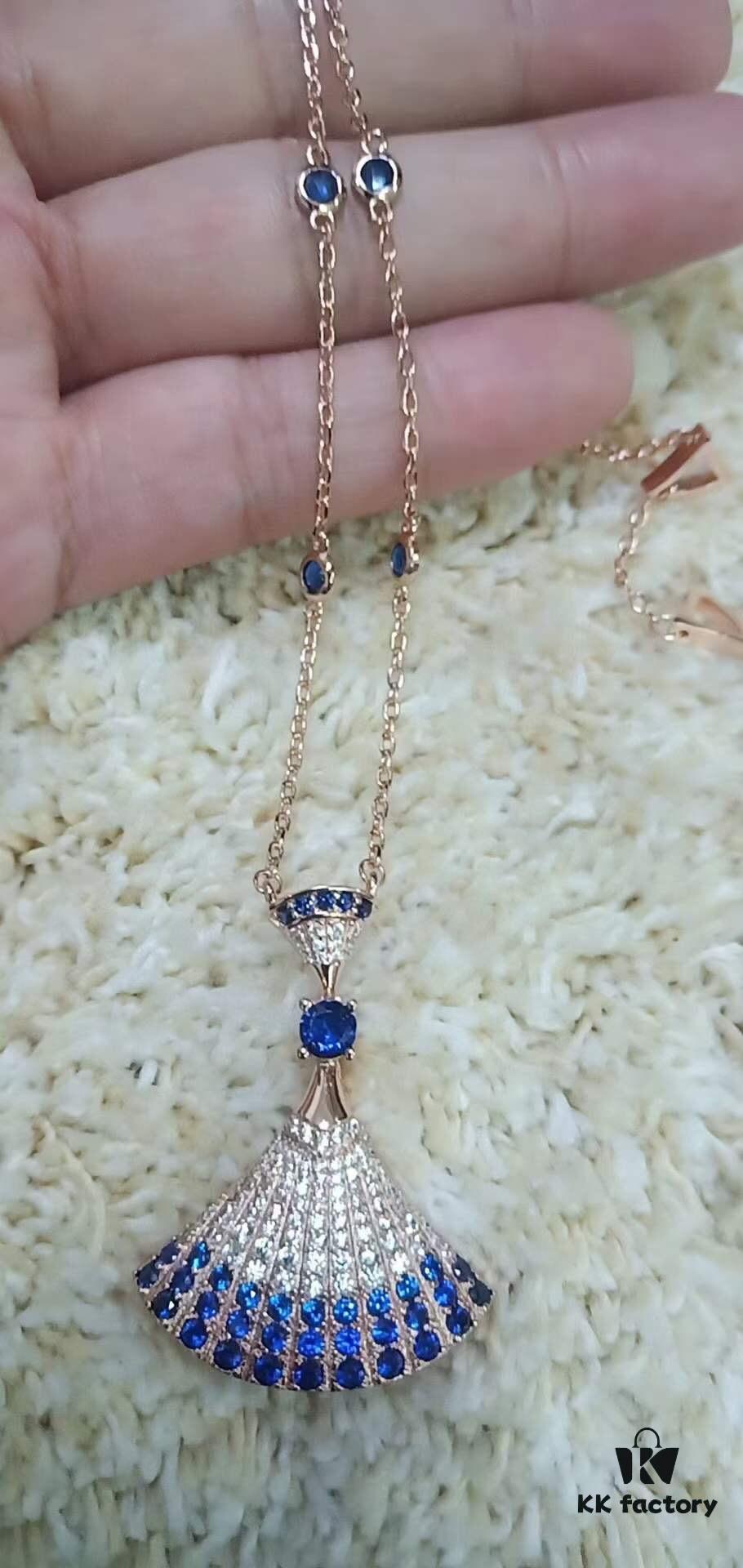 BV Diva 2020 Latest Pink Sapphire Large Pendant Necklace