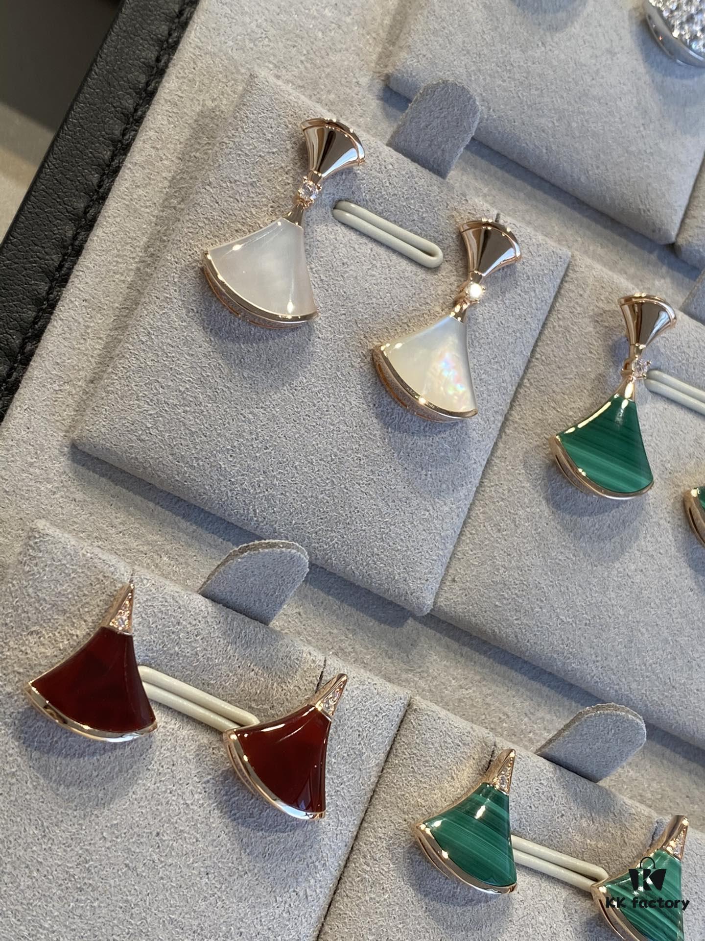 Bvlgari Fan Earrings, Three Styles Eight Colors Diva Earrings, Professional Quality Guaranteed! The Diva Never Chooses Who Wears It, No Need to Match Clothes, Just Have Pierced Ears