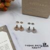 New 925 Silver Bvlgari Coin Earrings