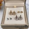 New 925 Silver Bvlgari Coin Earrings
