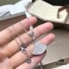 BVLGARI Bulgari Divas' Dream Embrace Your True Self Full Diamond Fan Necklace with 18K Gold Plating