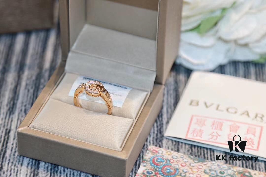 Bvlgari Coin Round Ring - CNC Precision Engraved Version, In Stock