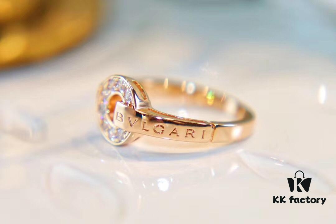 Bvlgari Coin Round Ring - CNC Precision Engraved Version, In Stock