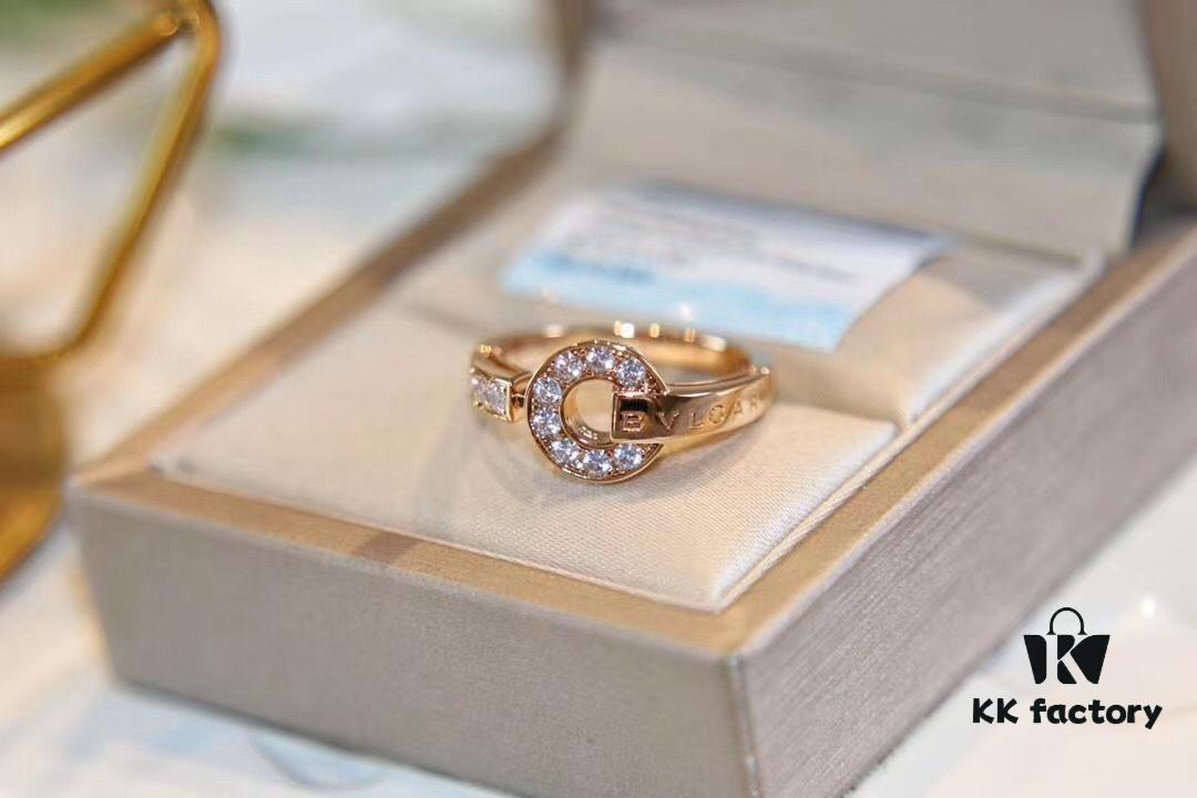 Bvlgari Coin Round Ring - CNC Precision Engraved Version, In Stock