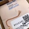 BVLGARI B-Zero Series Serpenti Full Diamond Rose Gold Bracelet S925 Sterling Silver Plated with 18K Thick Gold and Swarovski Crystals