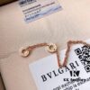 BVLGARI B-Zero Series Serpenti Full Diamond Rose Gold Bracelet S925 Sterling Silver Plated with 18K Thick Gold and Swarovski Crystals