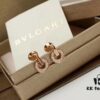 Top-Tier Bvlgari 2020 Roman Series Classic Disc Diamond Letter Stud Earrings, Exclusive Launch