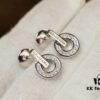 Top-Tier Bvlgari 2020 Roman Series Classic Disc Diamond Letter Stud Earrings, Exclusive Launch