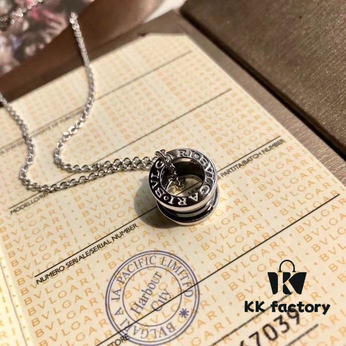 Exclusive In-Stock! BVLGARI Bulgari Classic Series Charity 'Little Red Man' Necklace for Couples – Ready to Ship, Full Packaging