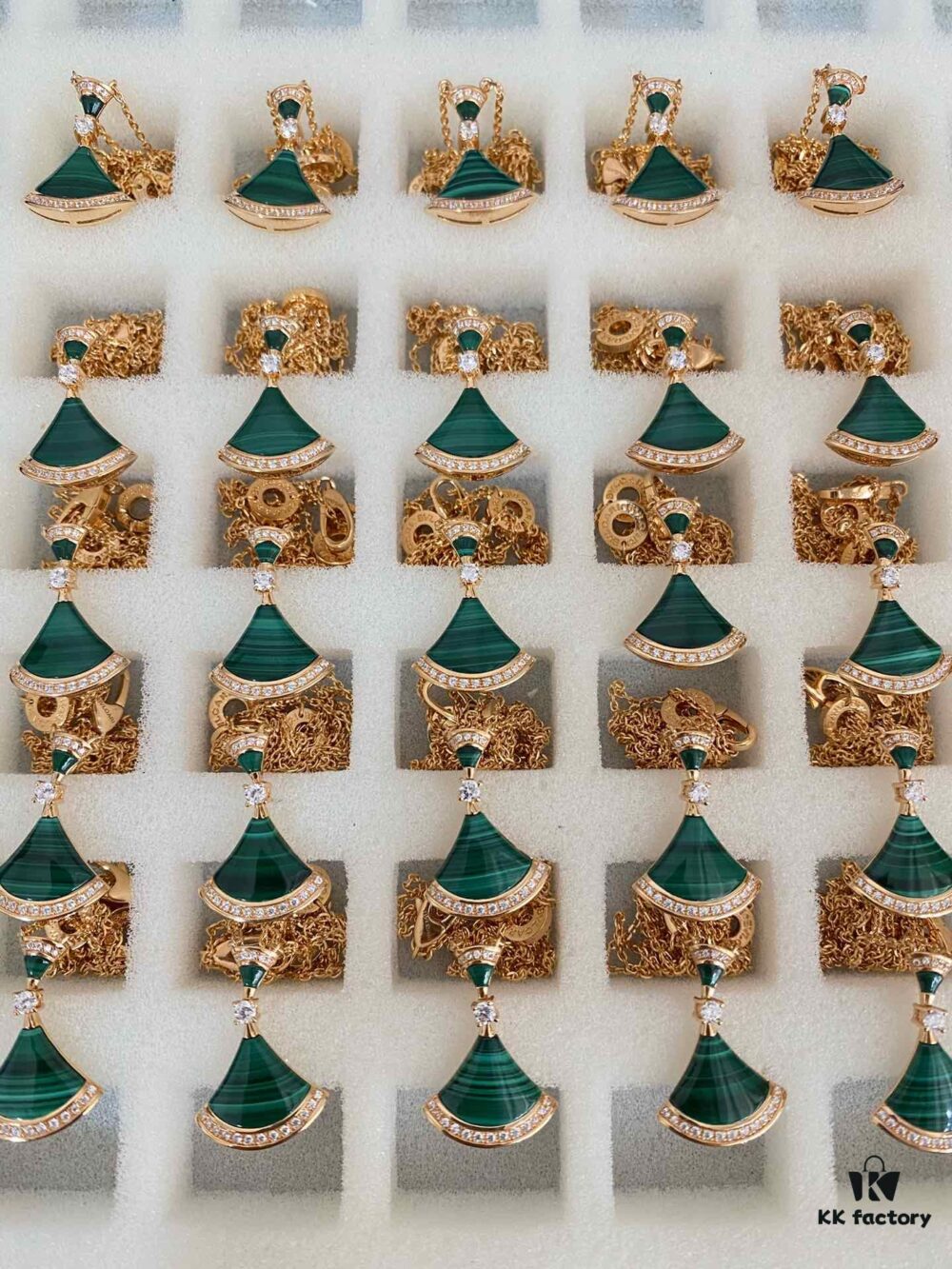 BVLGARI Large Double Fan Necklace, Limited Edition