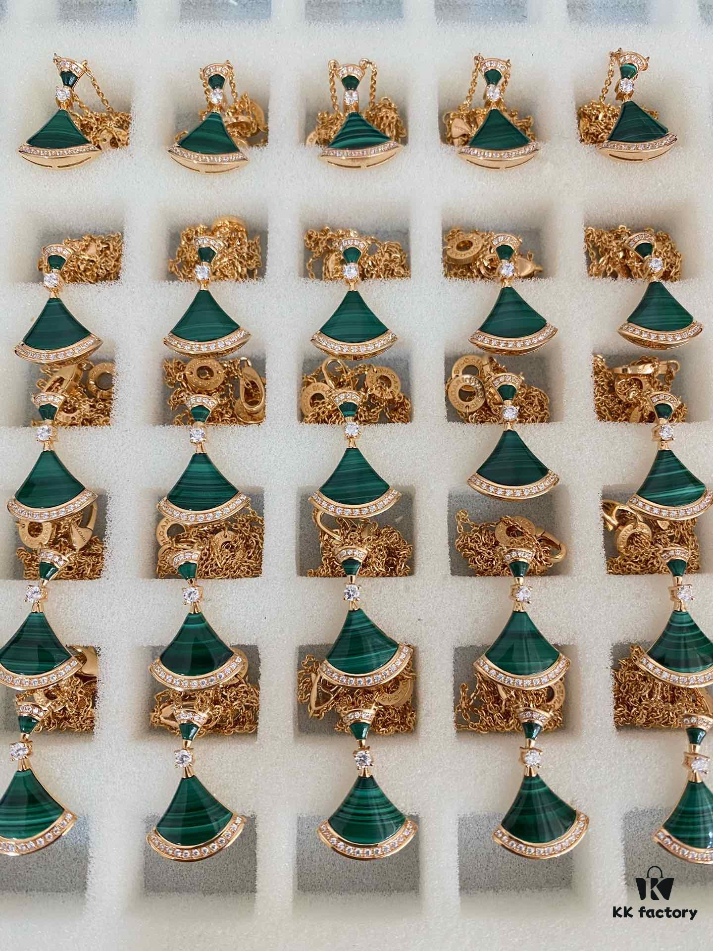 BVLGARI Large Double Fan Necklace, Limited Edition