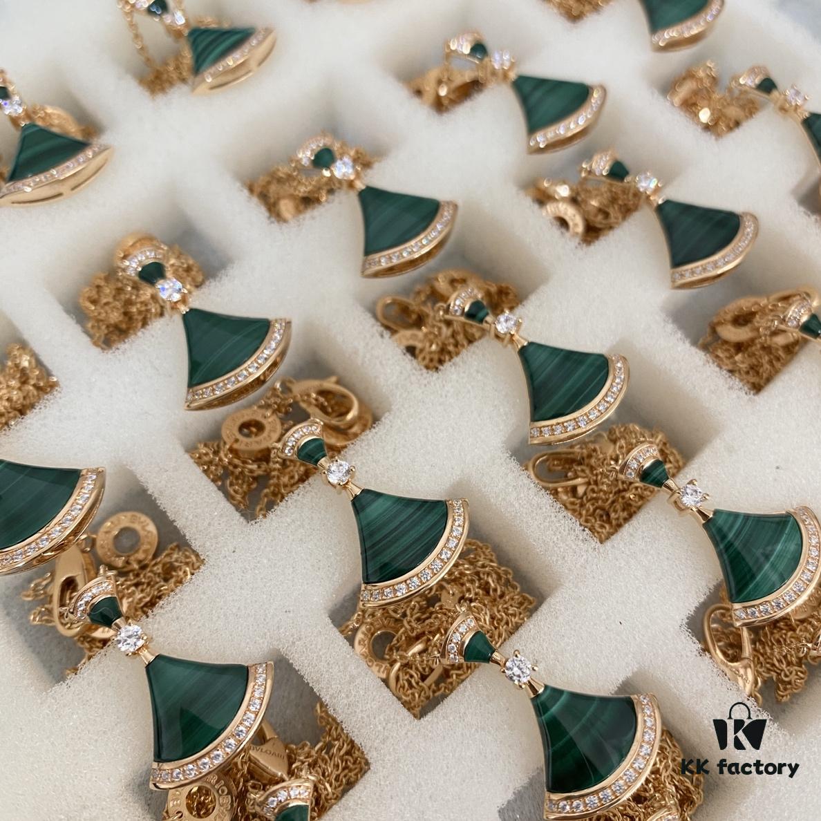 BVLGARI Large Double Fan Necklace, Limited Edition