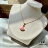 BVLGARI Bvlgari Series Rose Gold Round Stud Earrings & Divas Dream Pink Diamond-Set Fan Pendant Necklace (2020 Limited Edition for Valentine's Day)