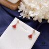 Bvlgari Divas Dream Series Rose Gold Red Stud Earrings - Christmas Limited Edition