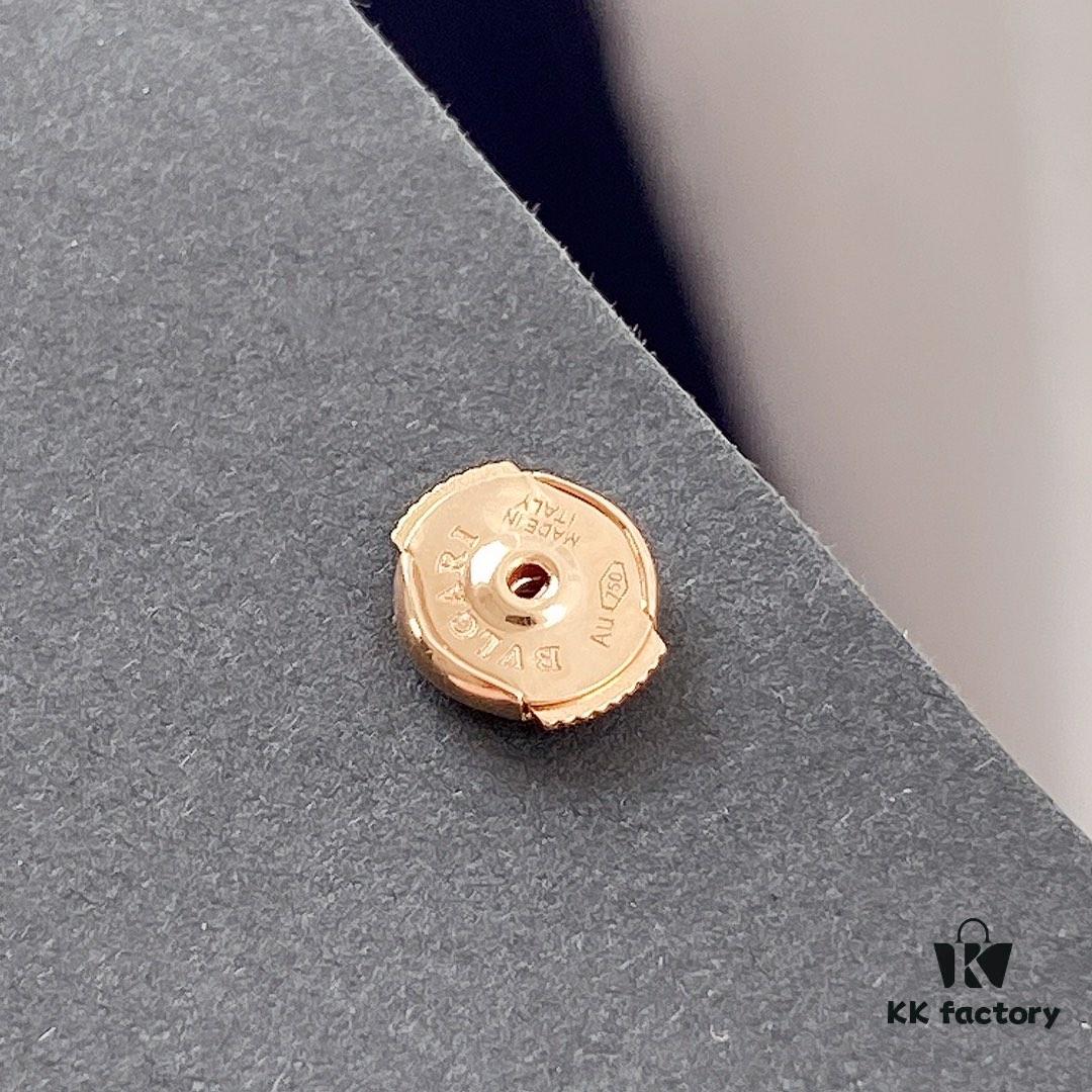 Bvlgari Divas Dream Series Rose Gold Red Stud Earrings - Christmas Limited Edition