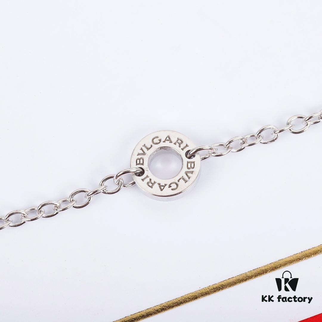 B.zero 1 Necklace Inspired by Roman Colosseum with Spiral Design in Rose Gold Plating and Diamond-Paved Details