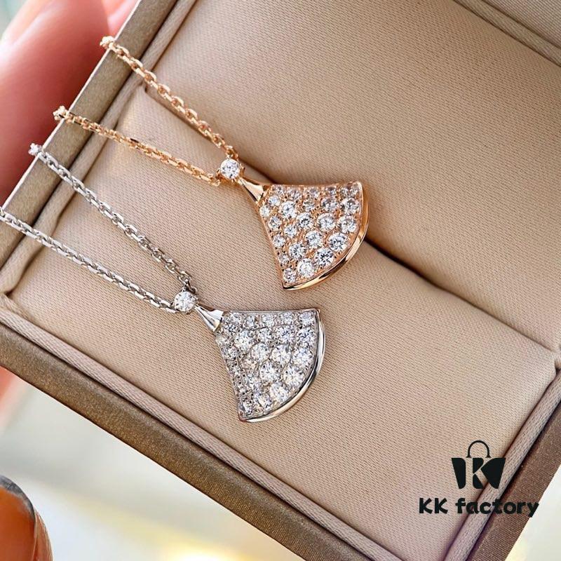 Bulgari DIVA Diamond Fan Necklace - Upgraded Version