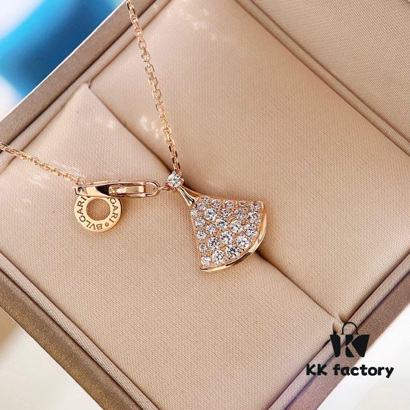 Bulgari DIVA Diamond Fan Necklace - Upgraded Version