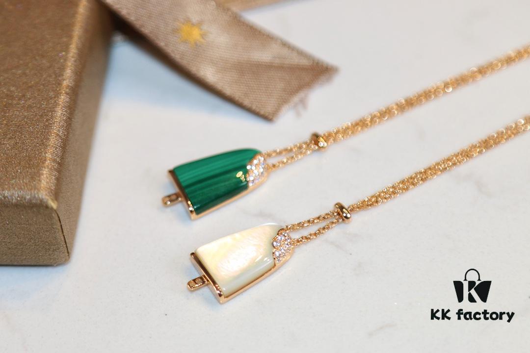 BVLGARI Bulgari New White Mother-of-Pearl and Malachite Ice-Cream Bracelet