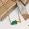 BVLGARI Bulgari New White Mother-of-Pearl and Malachite Ice-Cream Necklace