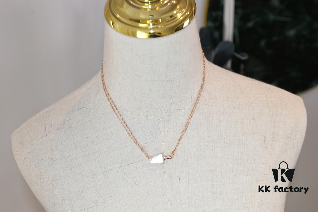 BVLGARI Bulgari New White Mother-of-Pearl and Malachite Ice-Cream Necklace