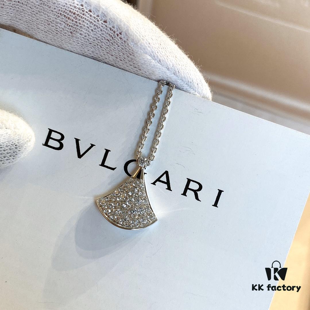 BV Dress Necklace Full Diamond Small Size, Diva'dream New Colorway, Classic Design