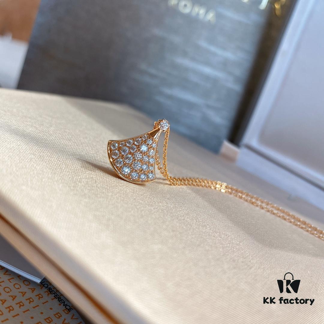 Bvlgari Diva's Dream Diamond Necklace Small Size Full Diamond Set